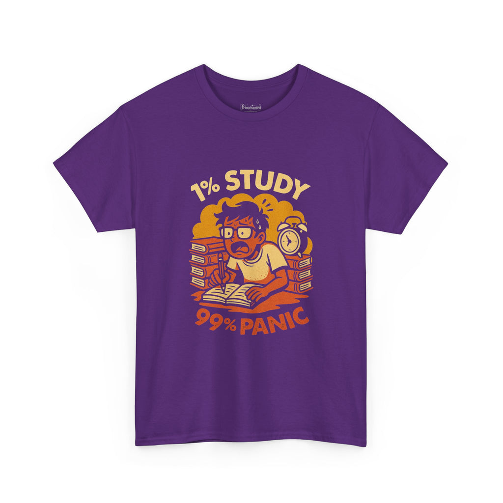 Study Panic Tee - Unisex Heavy Cotton Tee, Perfect for Students, Back to School, Stress Relief Gift, Study Humor Apparel, Exam Season [...]
