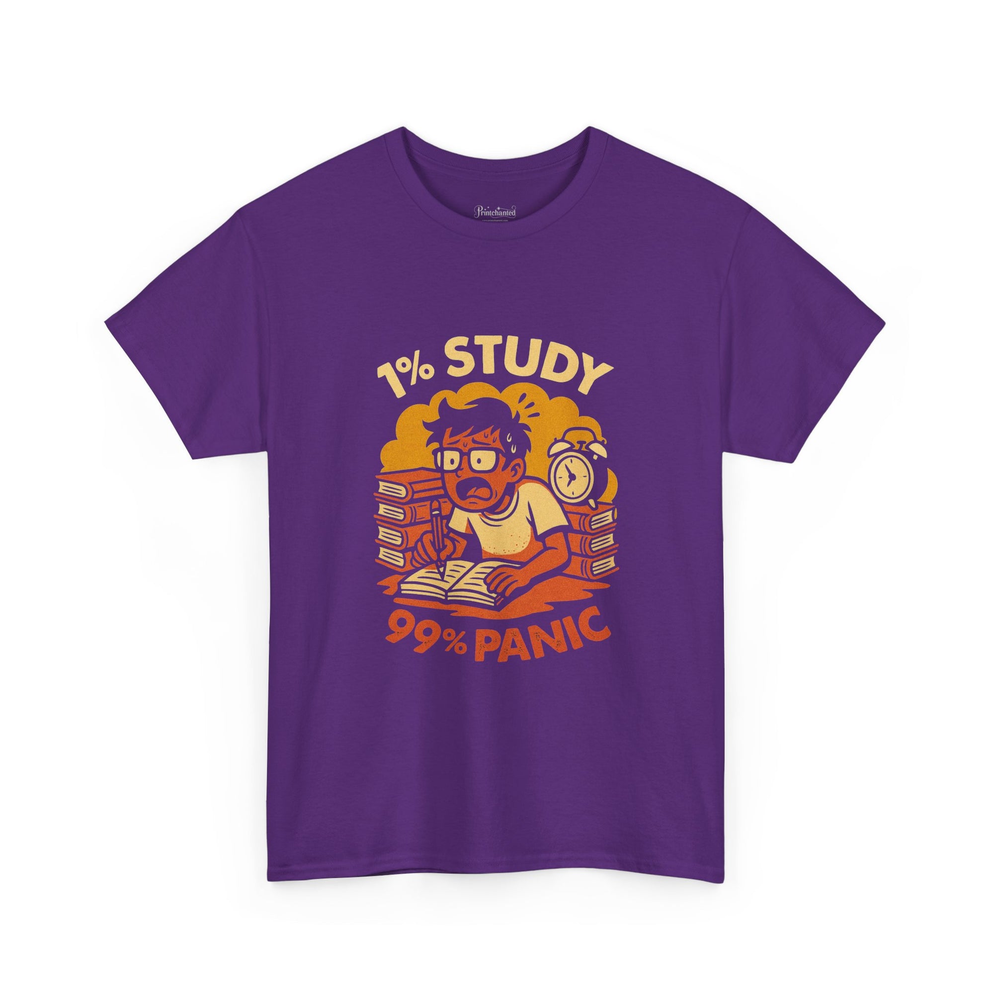 Study Panic Tee - Unisex Heavy Cotton Tee, Perfect for Students, Back to School, Stress Relief Gift, Study Humor Apparel, Exam Season [...]