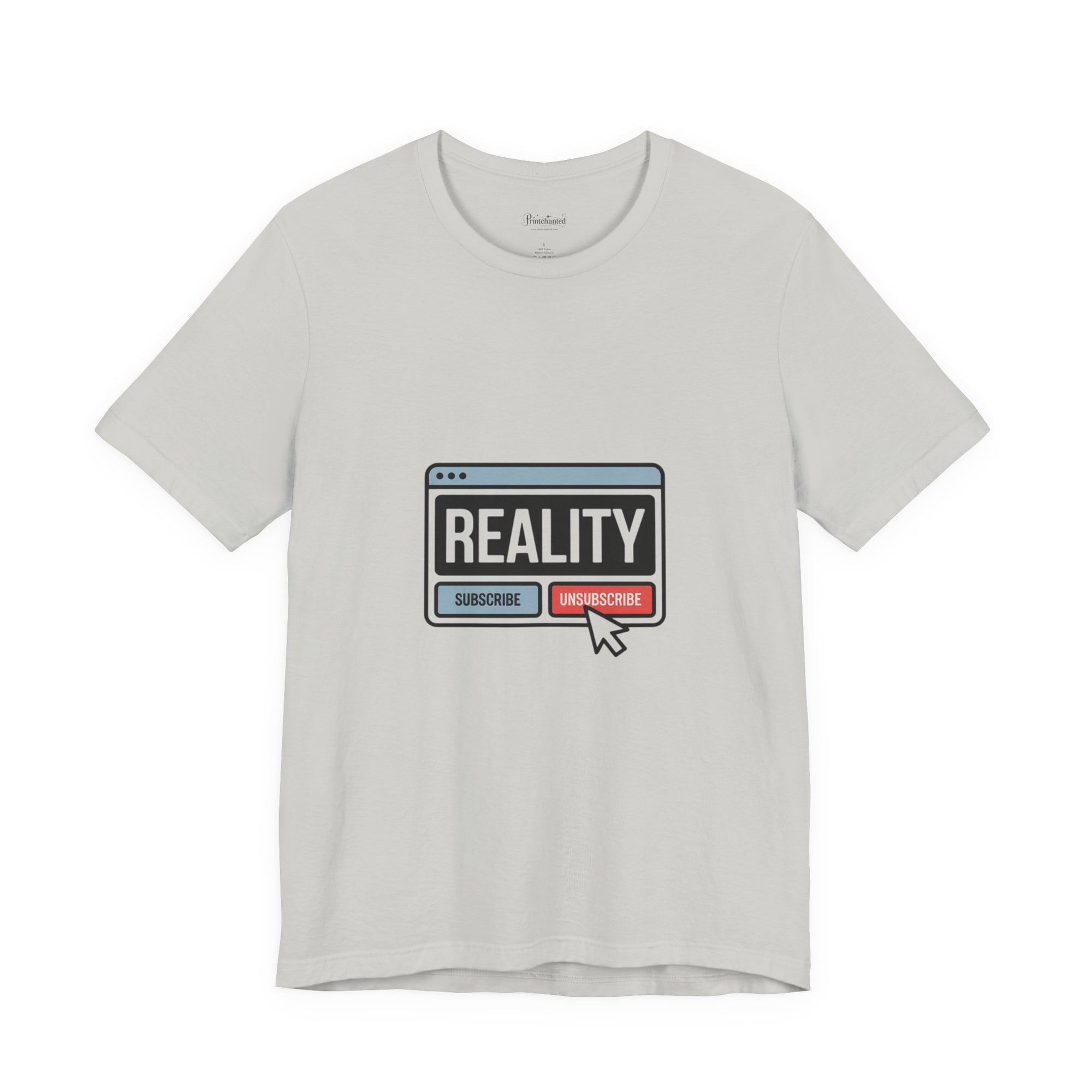 Reality Click Unisex Tee, Funny Graphic Shirt, Casual Wear, Geeky Apparel, Gift for Him/Her, Cool Tee for Everyday Style