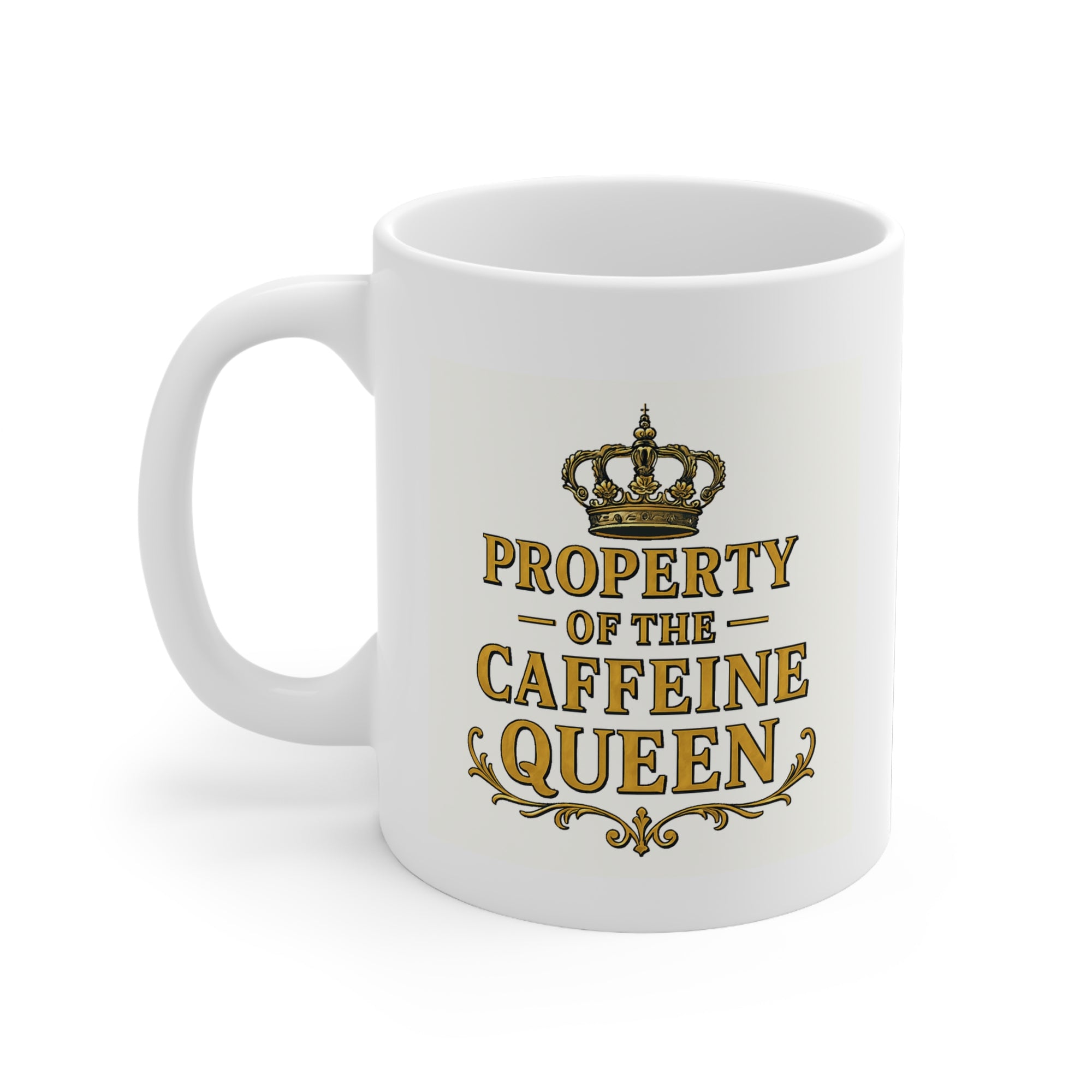 Caffeine Queen Mug: Perfect Gift for Coffee Lovers, Morning Ritual, Tea Lovers, Busy Professionals, Fun Kitchen Decor