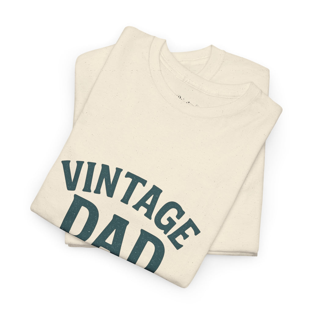 “Vintage Dad Still in Mint Condition – Funny Father’s Day Graphic Unisex Heavy Cotton T-Shirt, Retro Dad Gift Tee for Birthday, Father’s Day and other Holidays