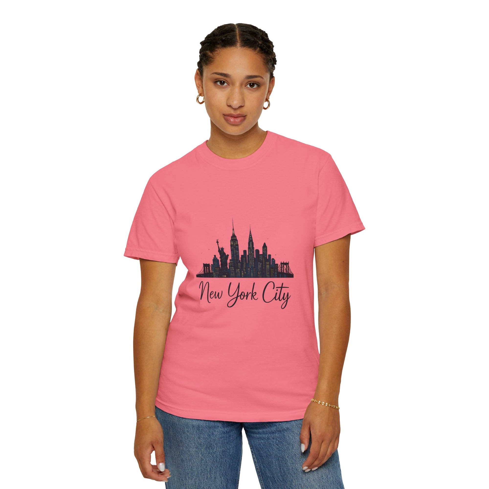New York City Skyline Unisex T-Shirt, Casual City Tee, NYC Souvenir Shirt, Travel Gift, Urban Fashion Top