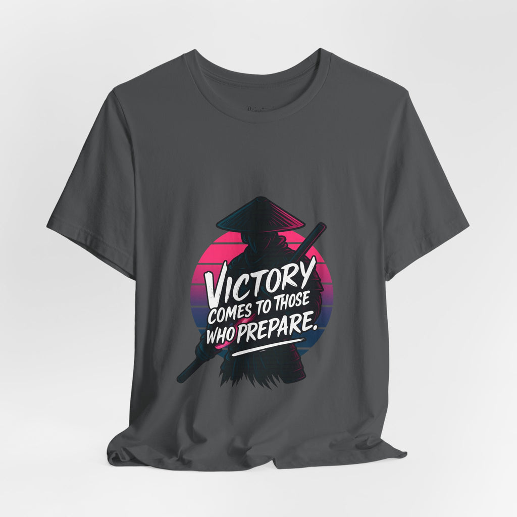 Victory Comes to Those Who Prepare Tee, Motivational T-Shirt, Unisex Graphic Tee, Inspirational Casual Wear, Gift for Gamers and Coaches