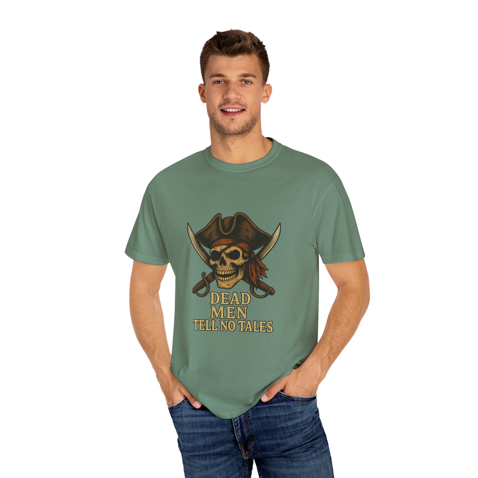 Pirate-Themed T-Shirt | Dead Men Tell No Tales | Perfect for Halloween, Parties, Gifts, Adventure Lovers, Pirate Fans
