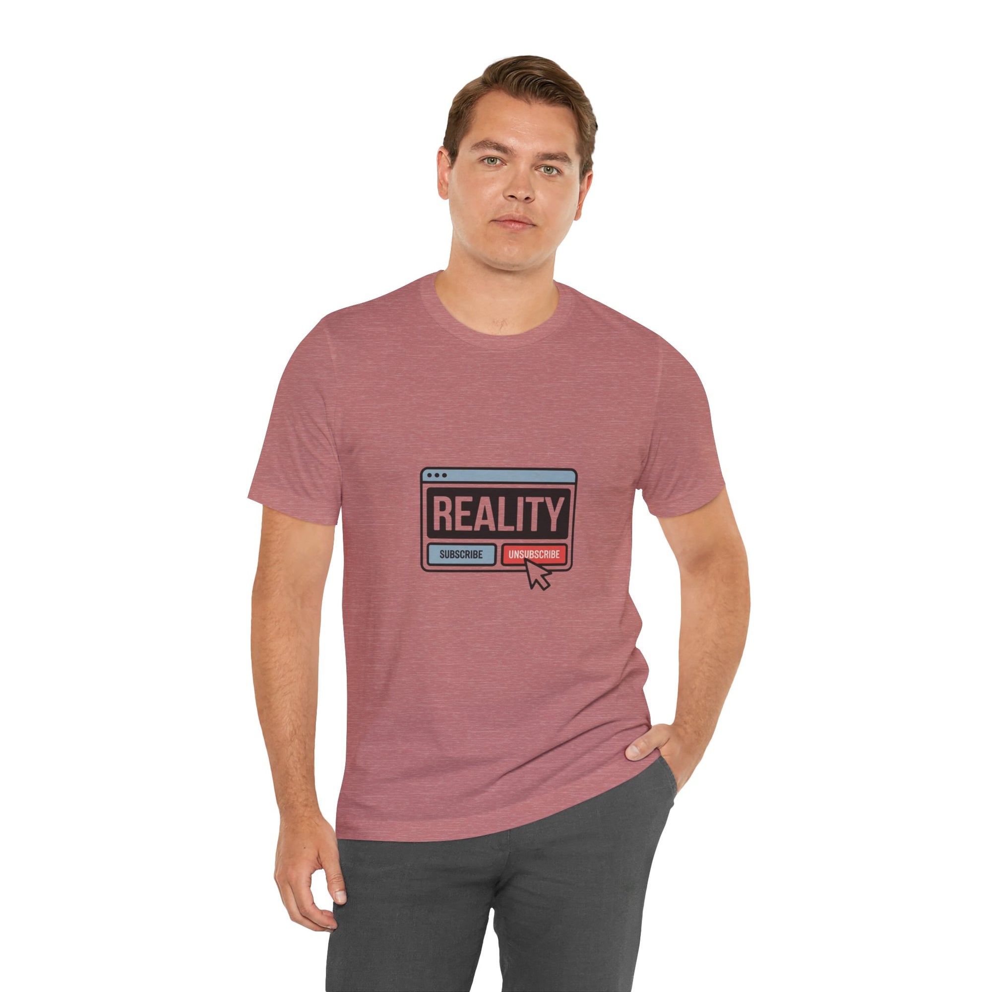 Reality Click Unisex Tee, Funny Graphic Shirt, Casual Wear, Geeky Apparel, Gift for Him/Her, Cool Tee for Everyday Style
