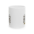 Funny Ceramic Coffee Mug - "Tomorrow's Genius in Progress", Gift for Students, Office Humor, Birthday, Graduation, Inspirational Drinkware