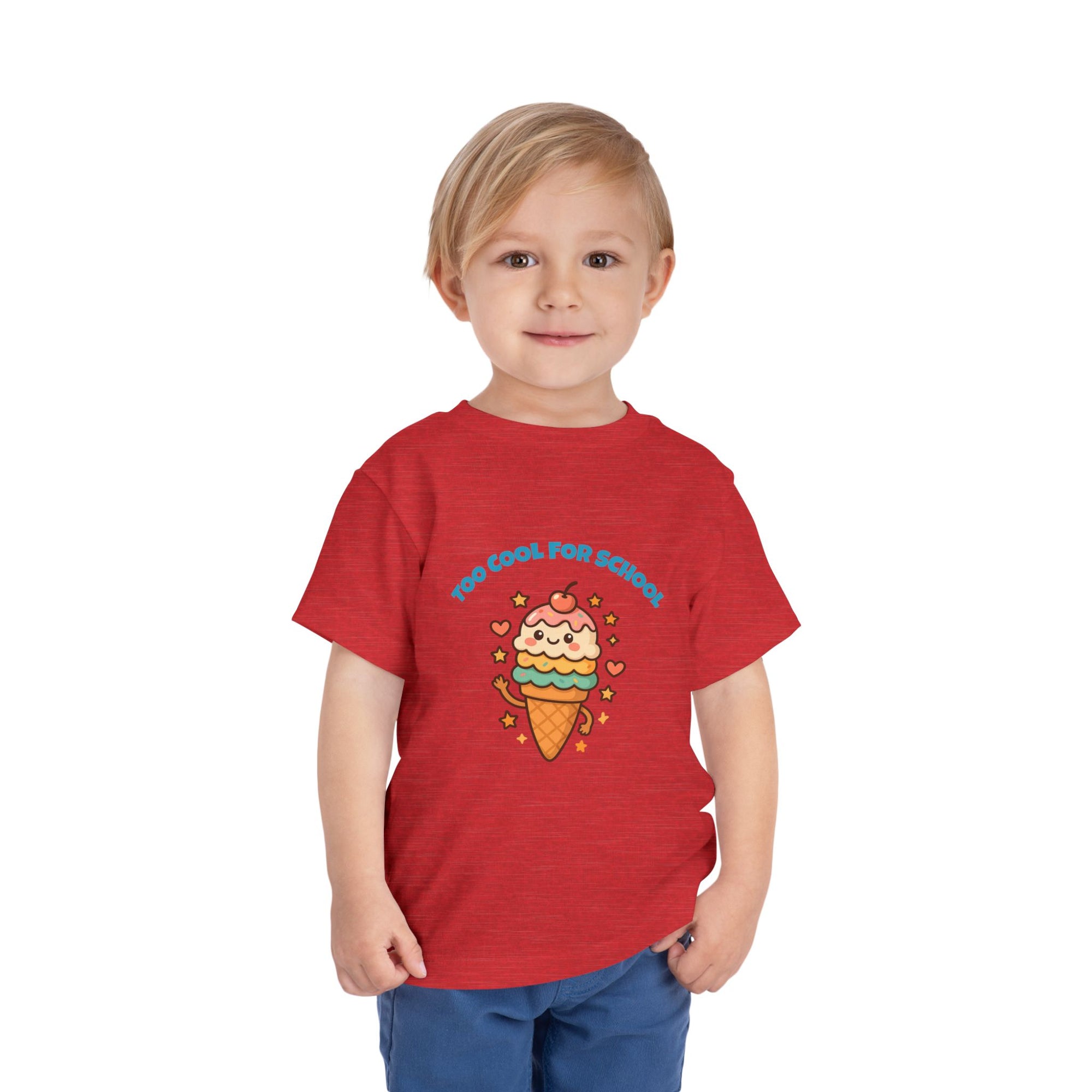 Cute Ice Cream Toddler Tee, Kids Summer Shirt, Birthday Gift, Playdate Outfit, Fun Cartoon T-Shirt, Sweet Toddler Clothing