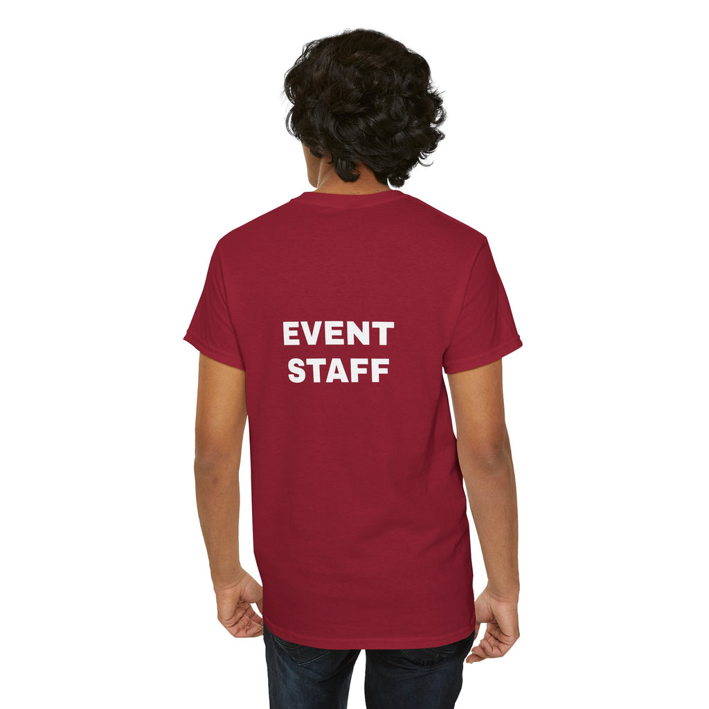 Event Staff Unisex Heavy Cotton Tee - Perfect for Teamwork, Volunteer Events, Festivals, Concerts, Custom Uniforms