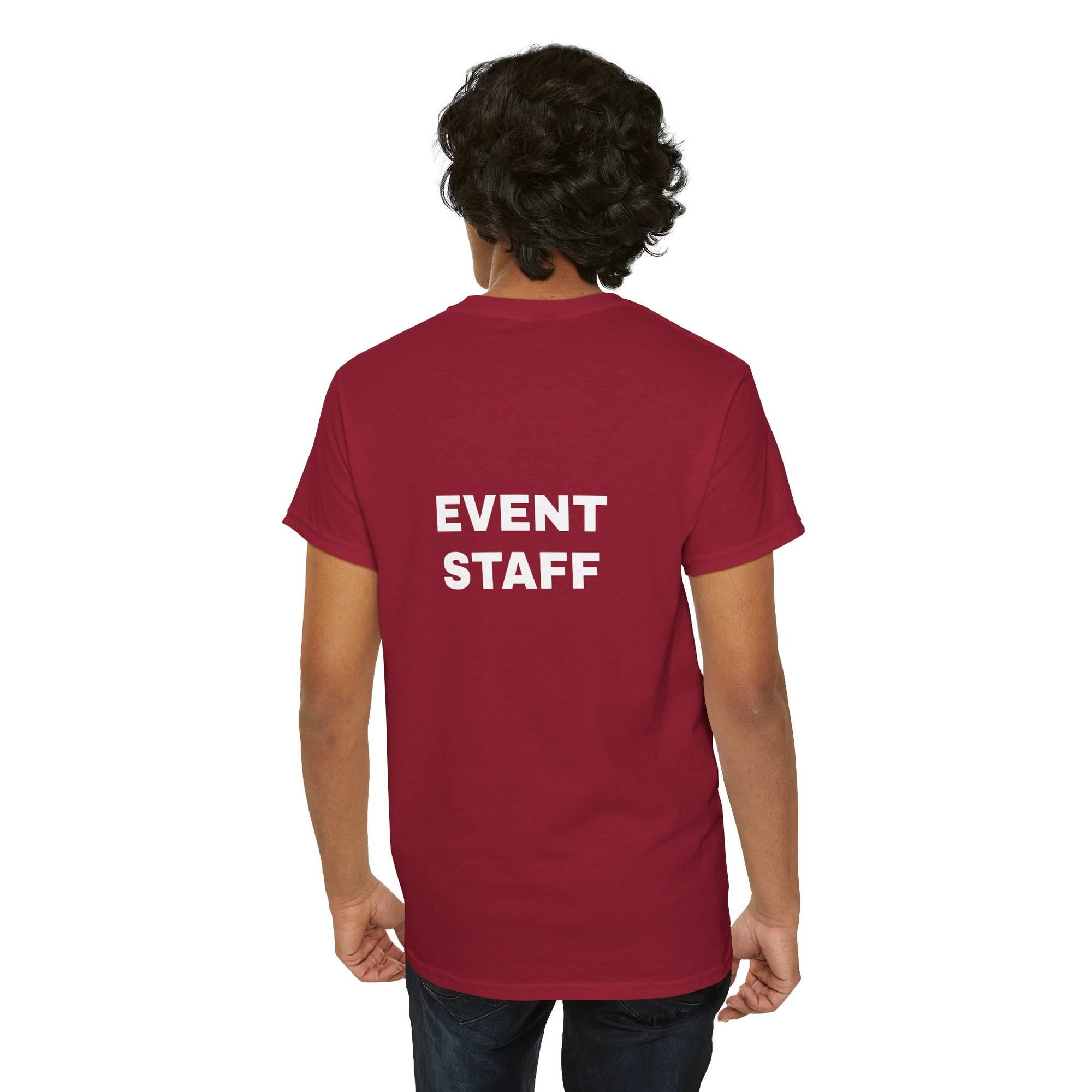 Event Staff Unisex Heavy Cotton Tee - Perfect for Teamwork, Volunteer Events, Festivals, Concerts, Custom Uniforms