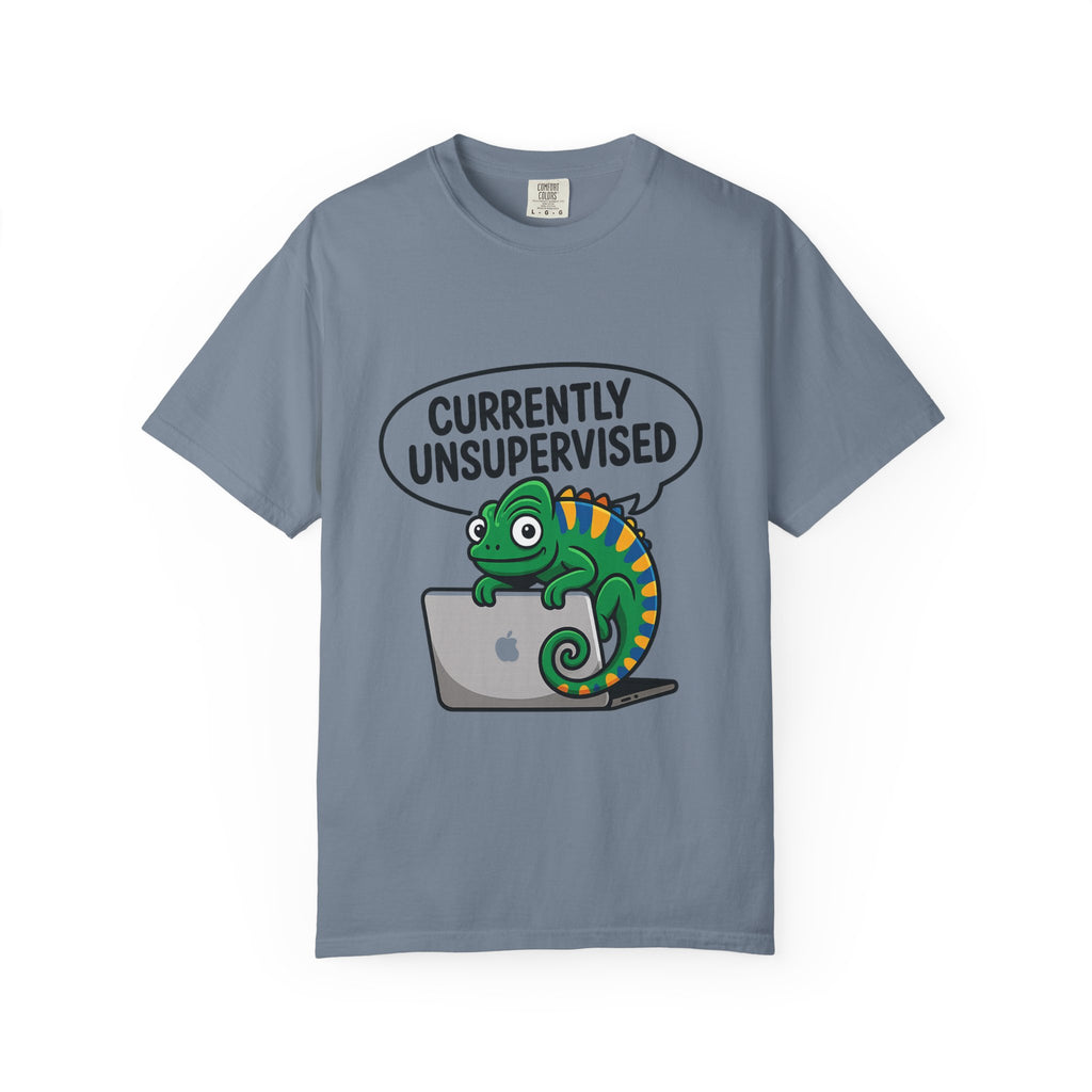 Whimsical Unisex T-Shirt, Currently Unsupervised Shirt, Fun Gift for Teens, Robot Graphic Tee, Casual Everyday Wear