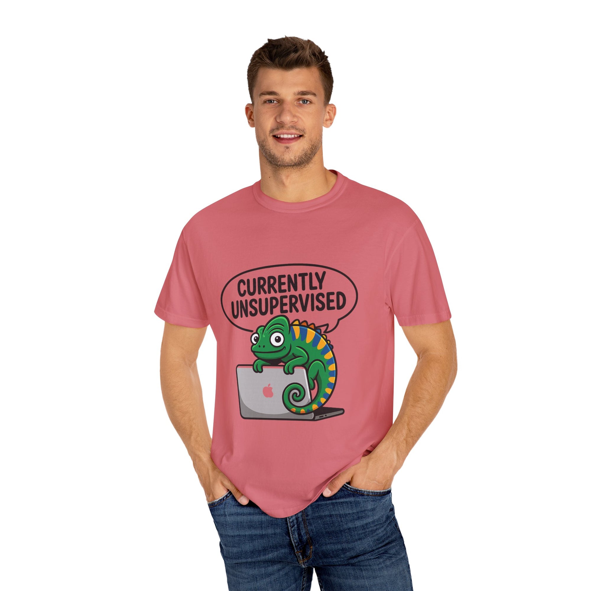 Whimsical Unisex T-Shirt, Currently Unsupervised Shirt, Fun Gift for Teens, Robot Graphic Tee, Casual Everyday Wear