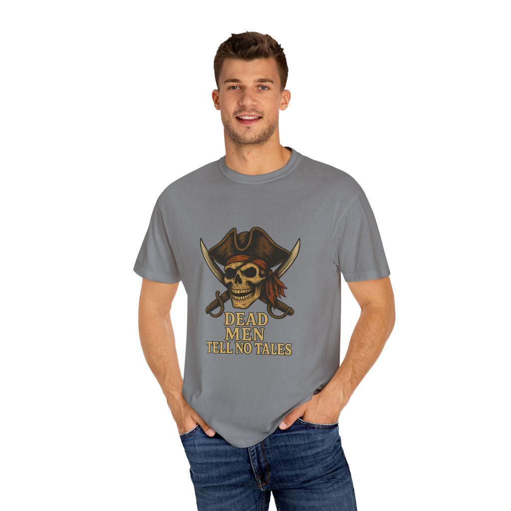 Pirate-Themed T-Shirt | Dead Men Tell No Tales | Perfect for Halloween, Parties, Gifts, Adventure Lovers, Pirate Fans