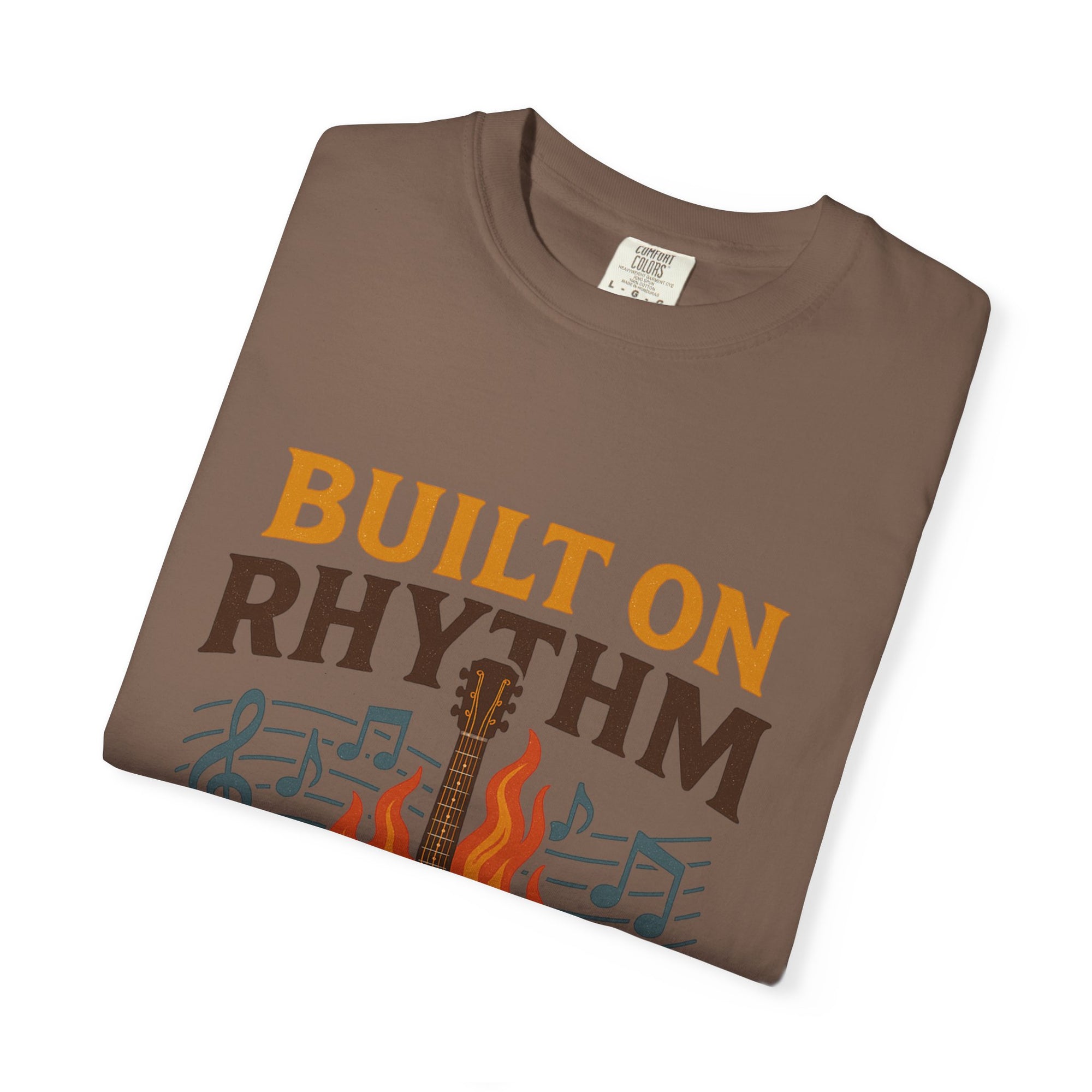 Rhythmic Fire T-Shirt, Music Lover Tee, Festival Apparel, Unisex Gift, Casual Wear, Band Merchandise