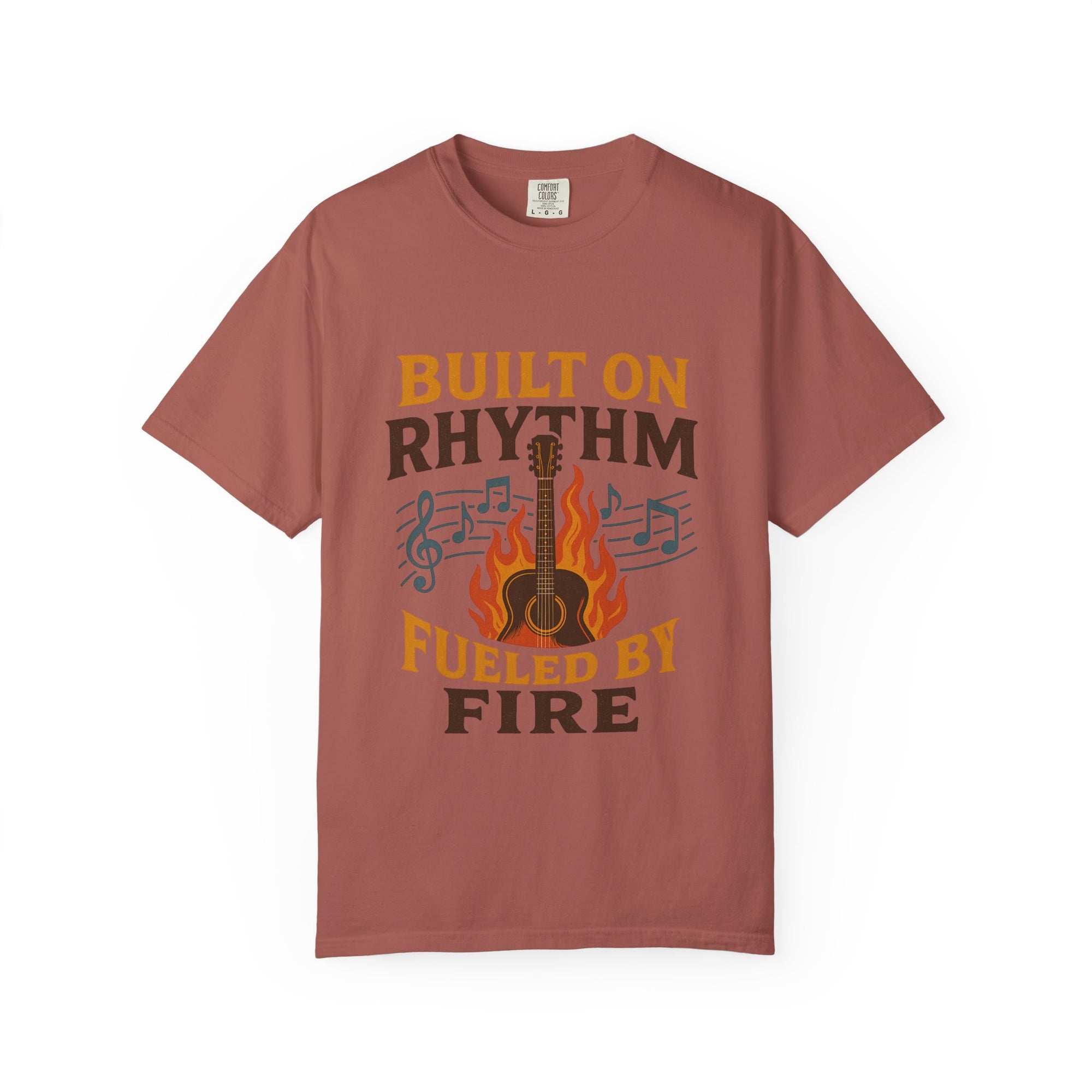 Rhythmic Fire T-Shirt, Music Lover Tee, Festival Apparel, Unisex Gift, Casual Wear, Band Merchandise