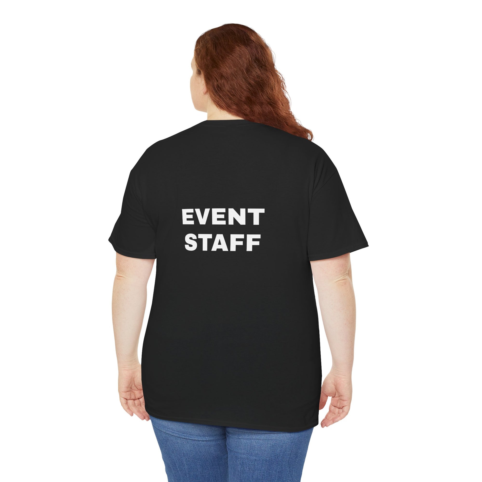 Event Staff Unisex Heavy Cotton Tee - Perfect for Teamwork, Volunteer Events, Festivals, Concerts, Custom Uniforms