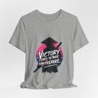 Victory Comes to Those Who Prepare Tee, Motivational T-Shirt, Unisex Graphic Tee, Inspirational Casual Wear, Gift for Gamers and Coaches