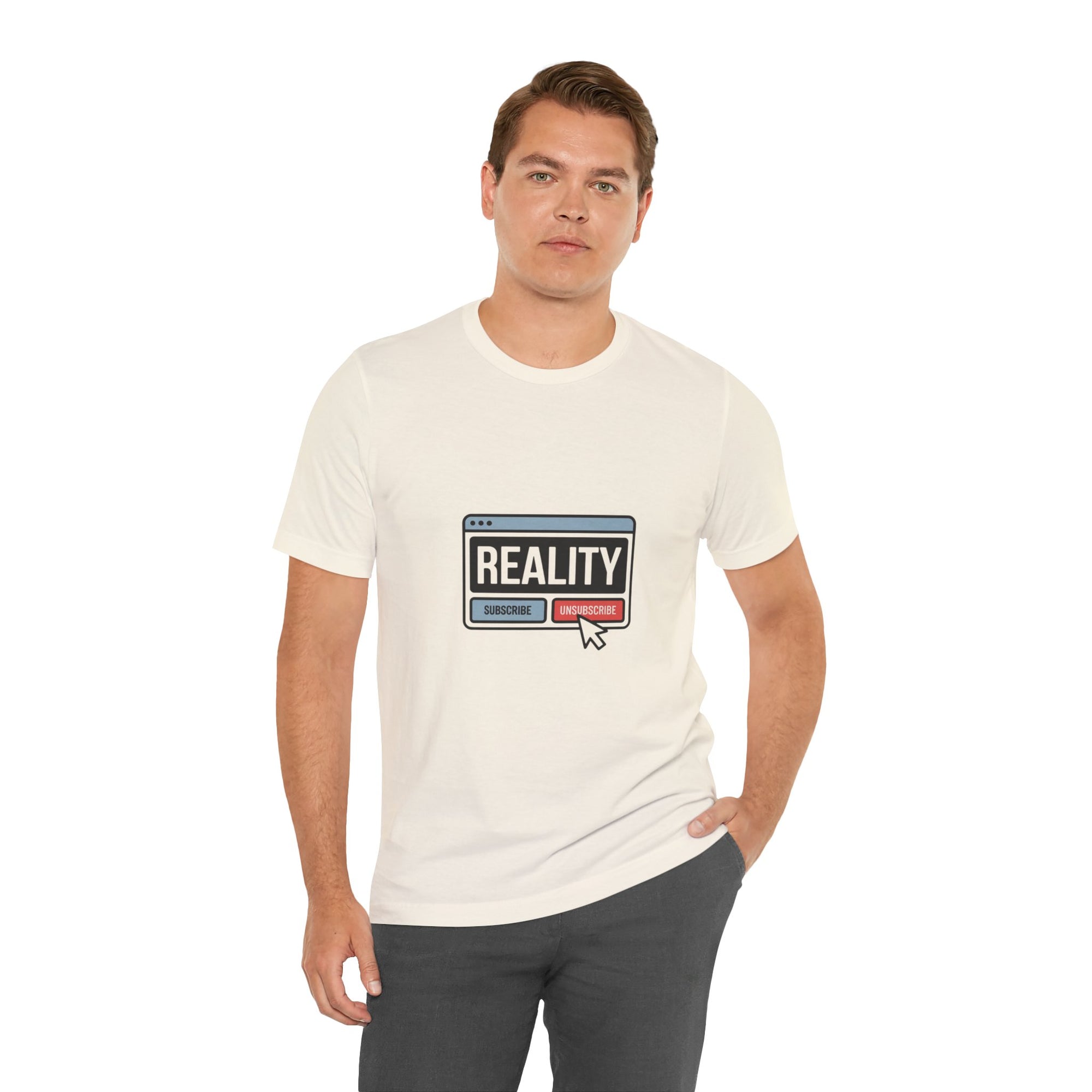 Reality Click Unisex Tee, Funny Graphic Shirt, Casual Wear, Geeky Apparel, Gift for Him/Her, Cool Tee for Everyday Style