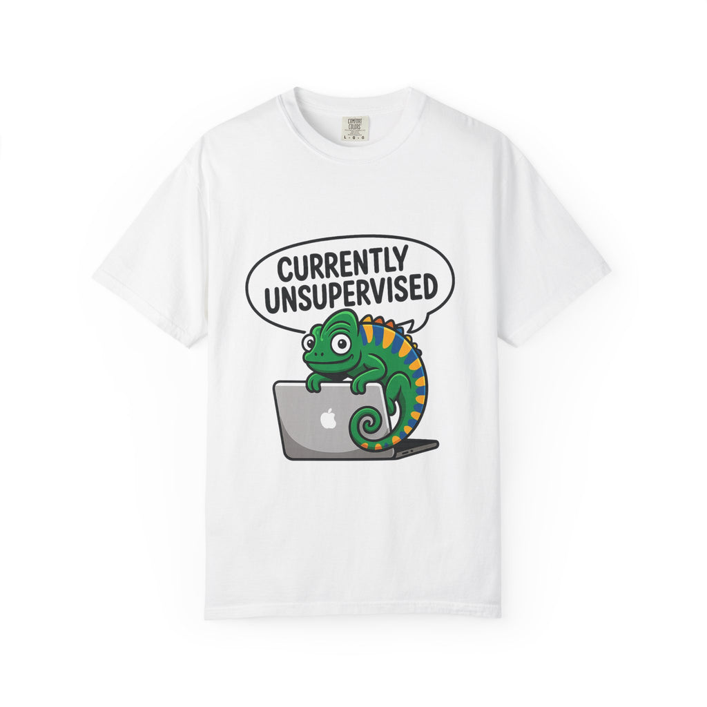 Whimsical Unisex T-Shirt, Currently Unsupervised Shirt, Fun Gift for Teens, Robot Graphic Tee, Casual Everyday Wear