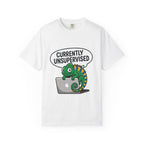 Whimsical Unisex T-Shirt, Currently Unsupervised Shirt, Fun Gift for Teens, Robot Graphic Tee, Casual Everyday Wear