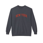 New York Love Unisex Crewneck Sweatshirt, Casual Fleece Sweatshirt, Cozy Streetwear, Gift for NYC Lovers, Fall Fashion, Comfortable Sweater