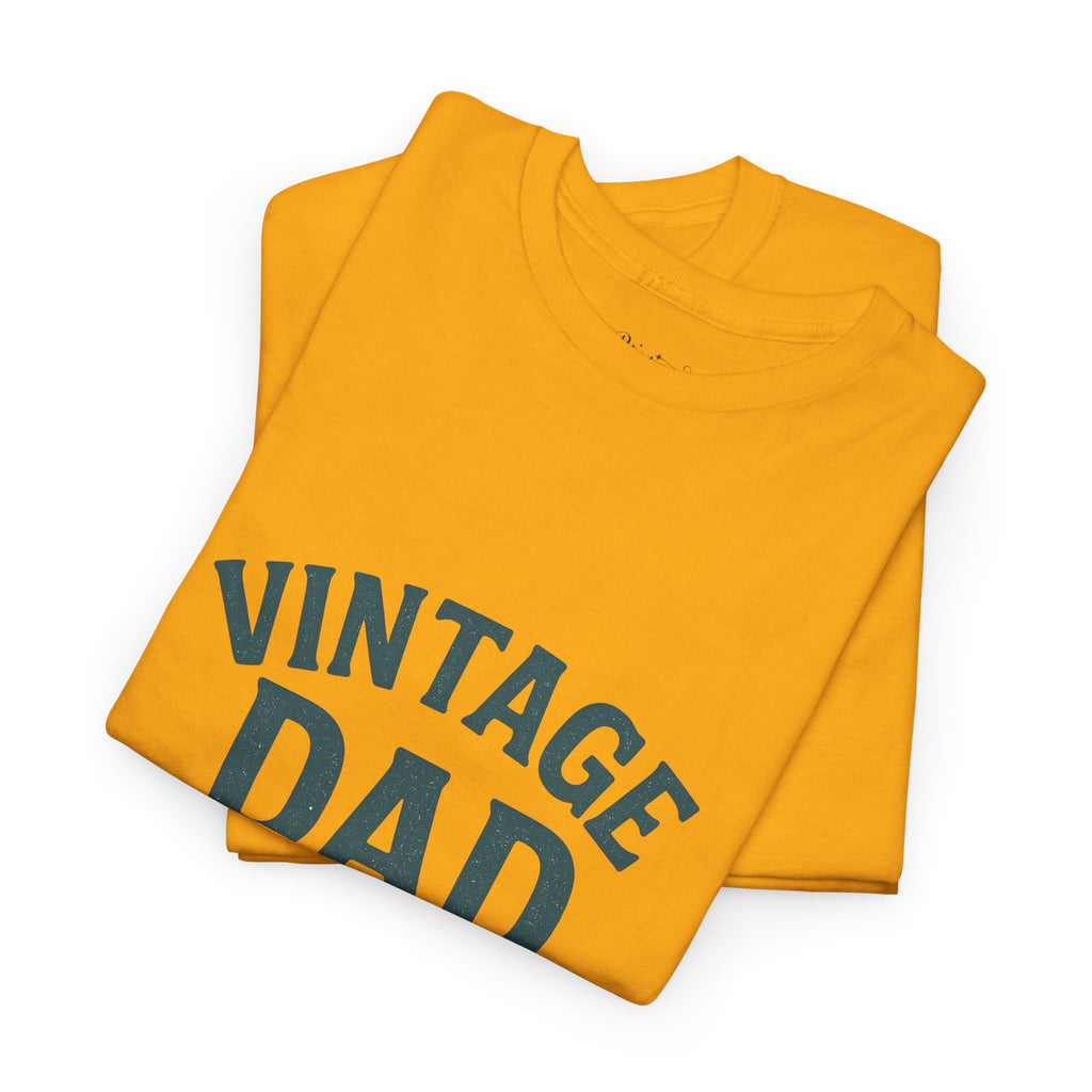 “Vintage Dad Still in Mint Condition – Funny Father’s Day Graphic Unisex Heavy Cotton T-Shirt, Retro Dad Gift Tee for Birthday, Father’s Day and other Holidays