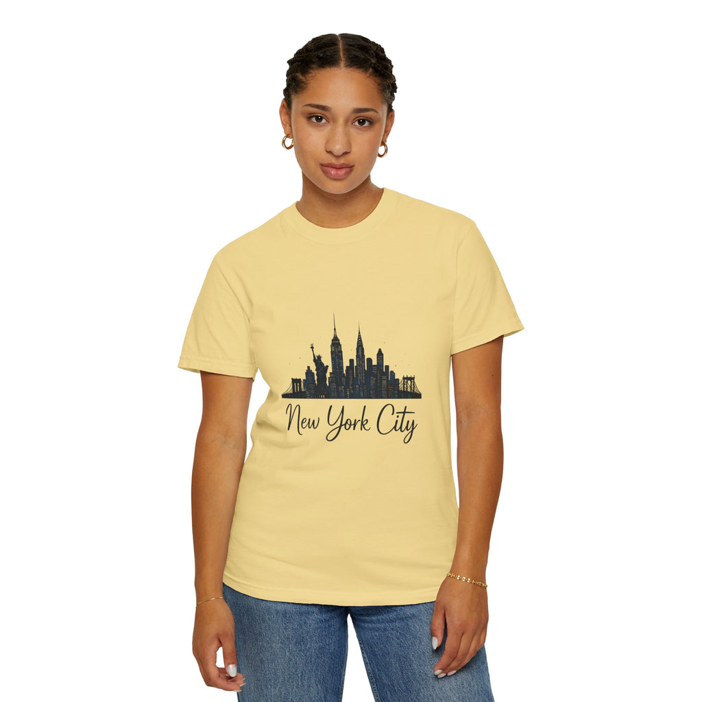 New York City Skyline Unisex T-Shirt, Casual City Tee, NYC Souvenir Shirt, Travel Gift, Urban Fashion Top