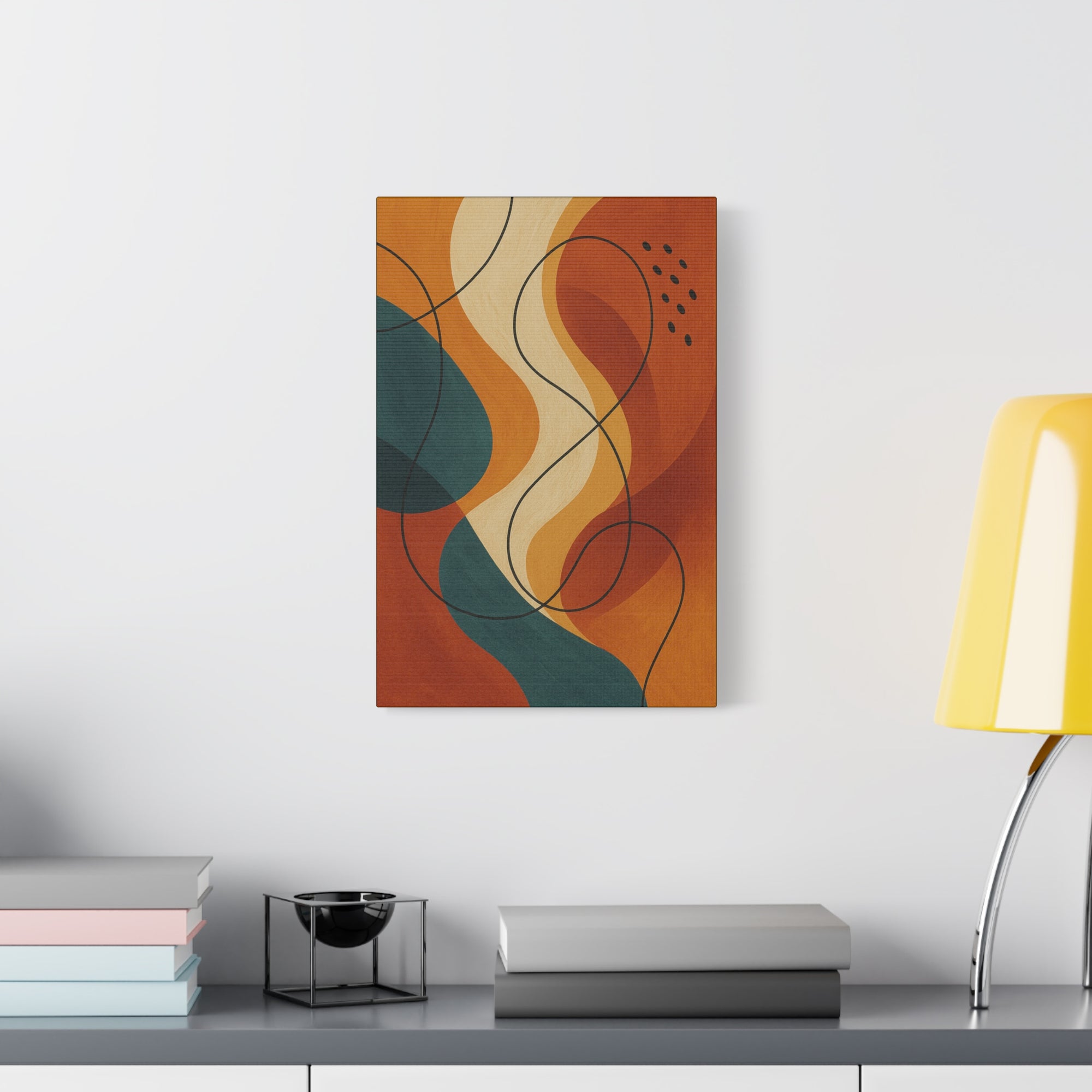 Abstract Wall Art Canvas Print, Modern Home Decor, Colorful Art, Bohemian Decor, Unique Gift for Her