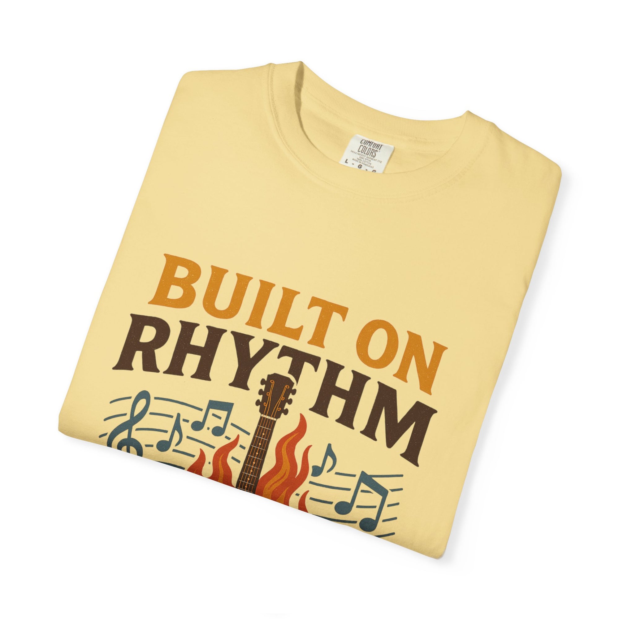 Rhythmic Fire T-Shirt, Music Lover Tee, Festival Apparel, Unisex Gift, Casual Wear, Band Merchandise