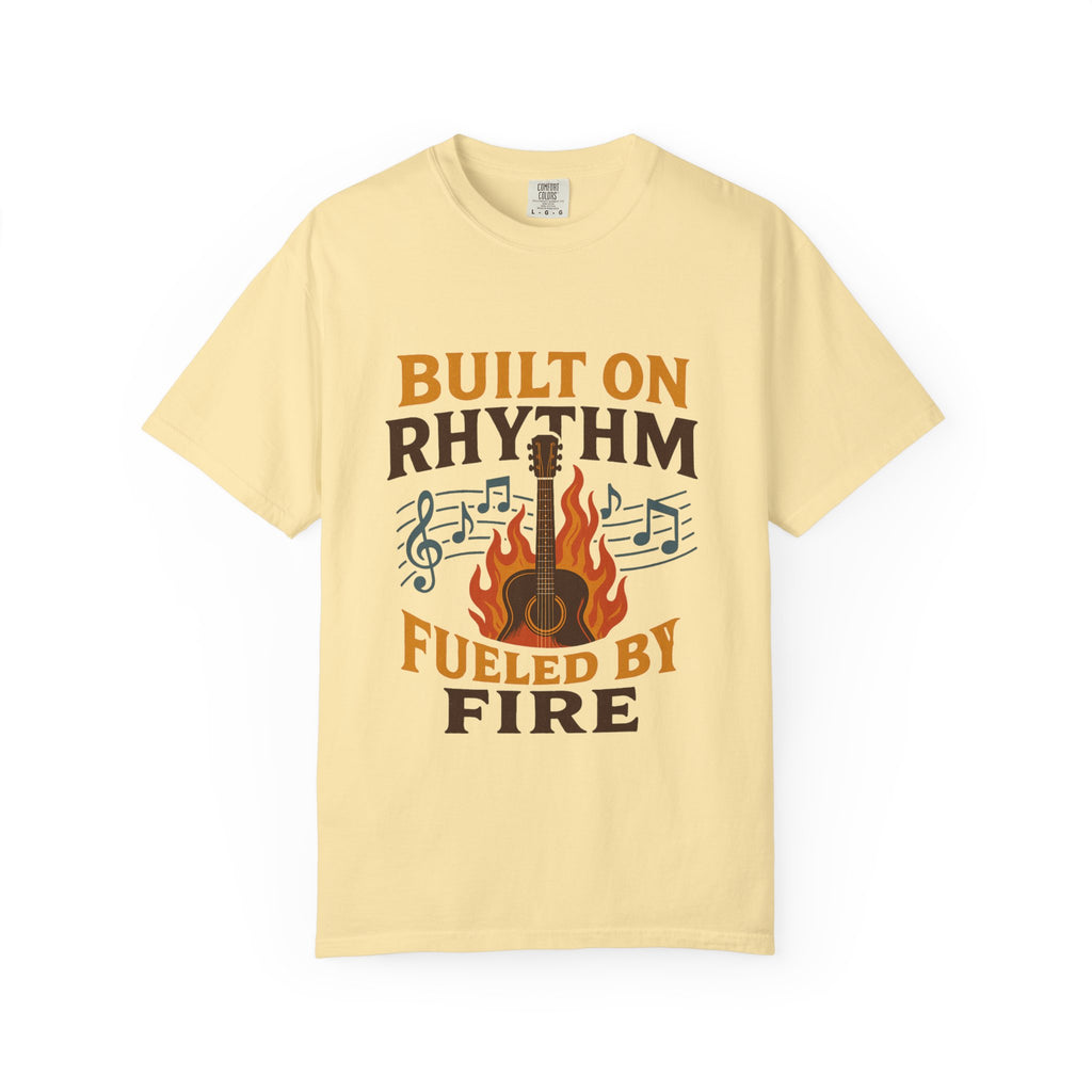 Rhythmic Fire T-Shirt, Music Lover Tee, Festival Apparel, Unisex Gift, Casual Wear, Band Merchandise
