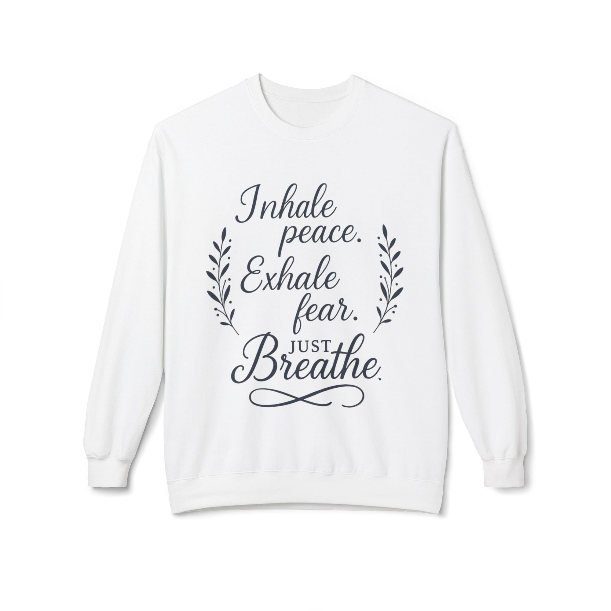 Mindfulness Crewneck Sweatshirt, Cozy Sweatshirt, Inspirational Apparel, Relaxation Gift, Gift for Yogis, Meditation Wear