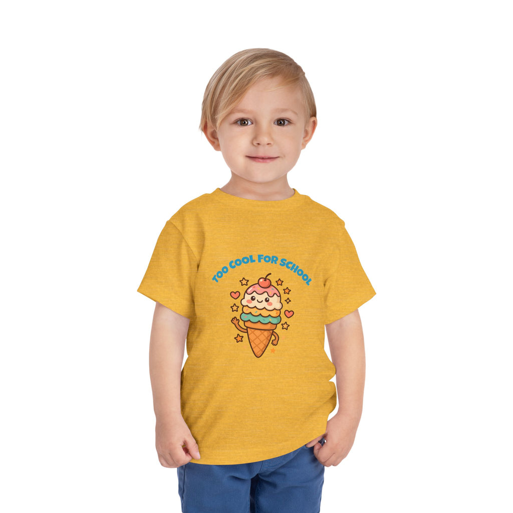 Cute Ice Cream Toddler Tee, Kids Summer Shirt, Birthday Gift, Playdate Outfit, Fun Cartoon T-Shirt, Sweet Toddler Clothing