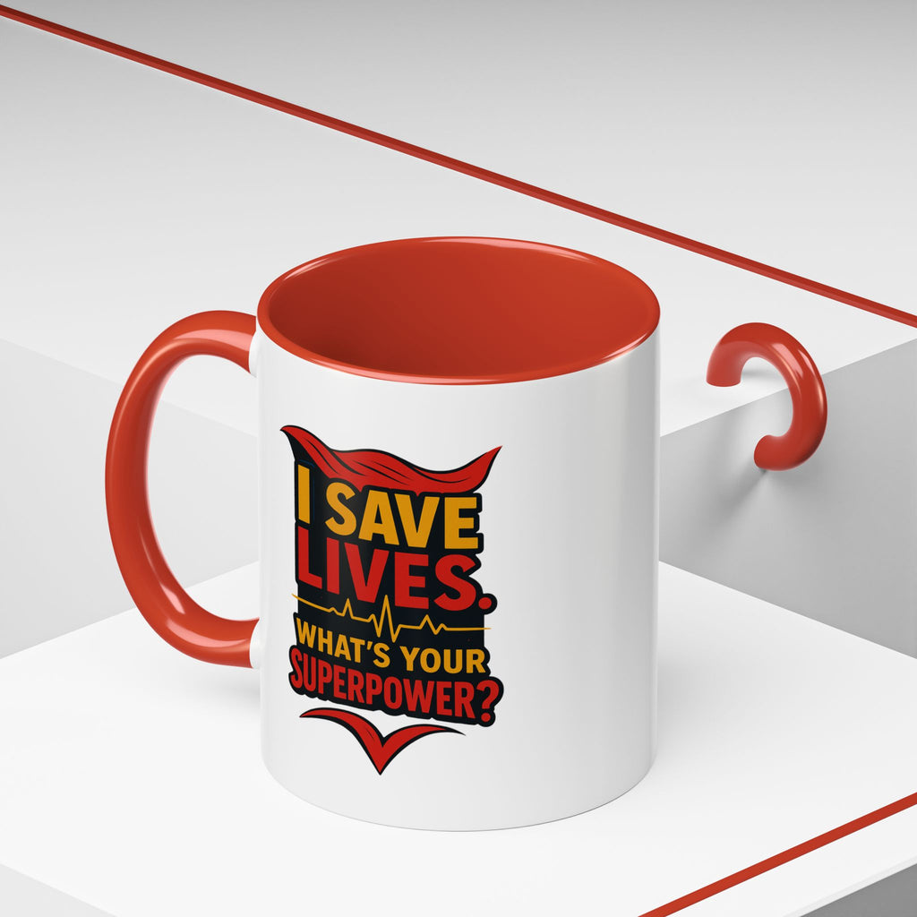 Heroic Superpower Coffee Mug - Perfect Gift for Nurses, EMS, Essential Workers, Motivational Gift, Inspirational Mug