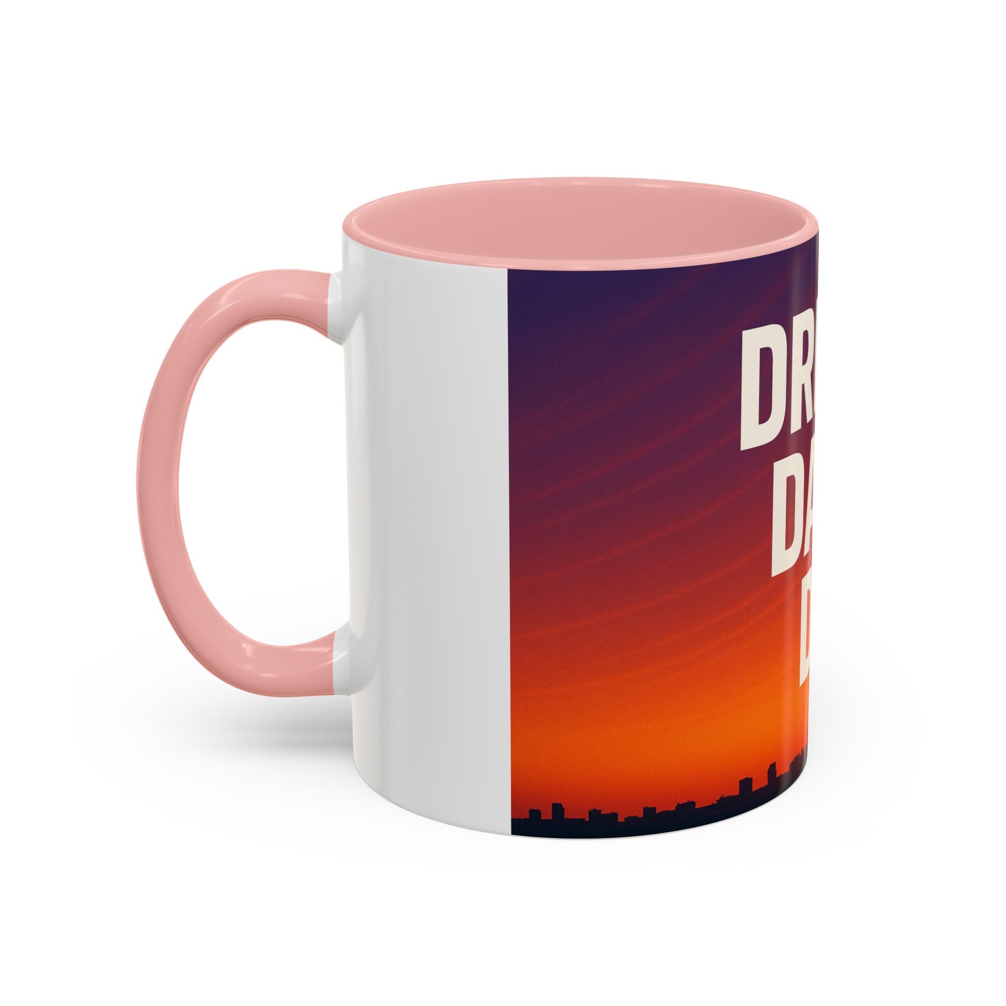 Inspiring Accent Coffee Mug - Dream, Dare, Do, Motivational Gift, Inspirational Drinkware, Sunset Design, Home Office Decor