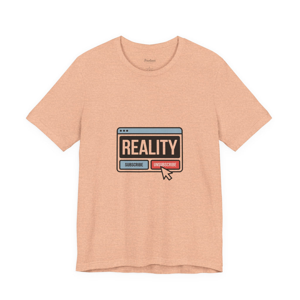 Reality Click Unisex Tee, Funny Graphic Shirt, Casual Wear, Geeky Apparel, Gift for Him/Her, Cool Tee for Everyday Style