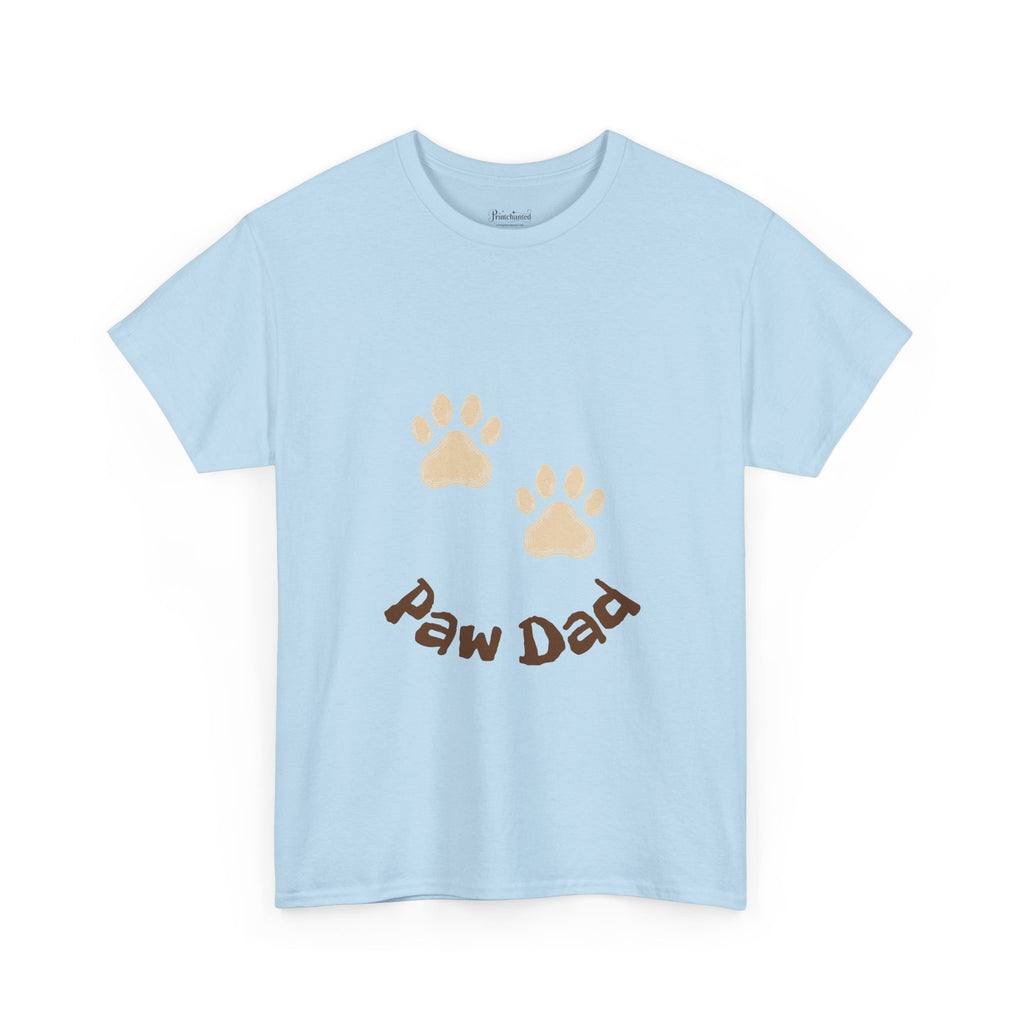 Paw Dad Unisex Tee, Dog Lover Gift Shirt, Men's Cotton T-shirt, Animal Dad Gift Top, Pet Owner Tee for Him