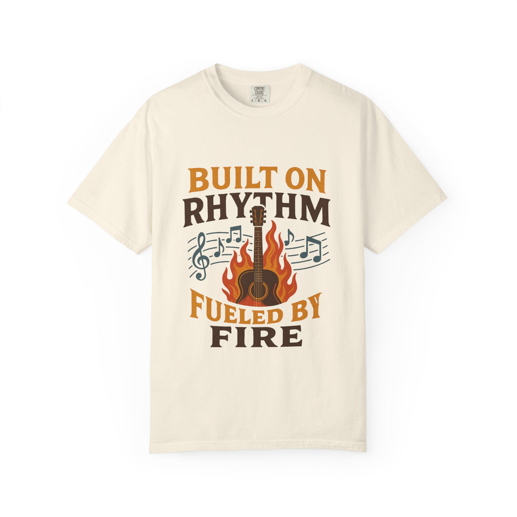 Rhythmic Fire T-Shirt, Music Lover Tee, Festival Apparel, Unisex Gift, Casual Wear, Band Merchandise