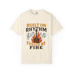 Rhythmic Fire T-Shirt, Music Lover Tee, Festival Apparel, Unisex Gift, Casual Wear, Band Merchandise