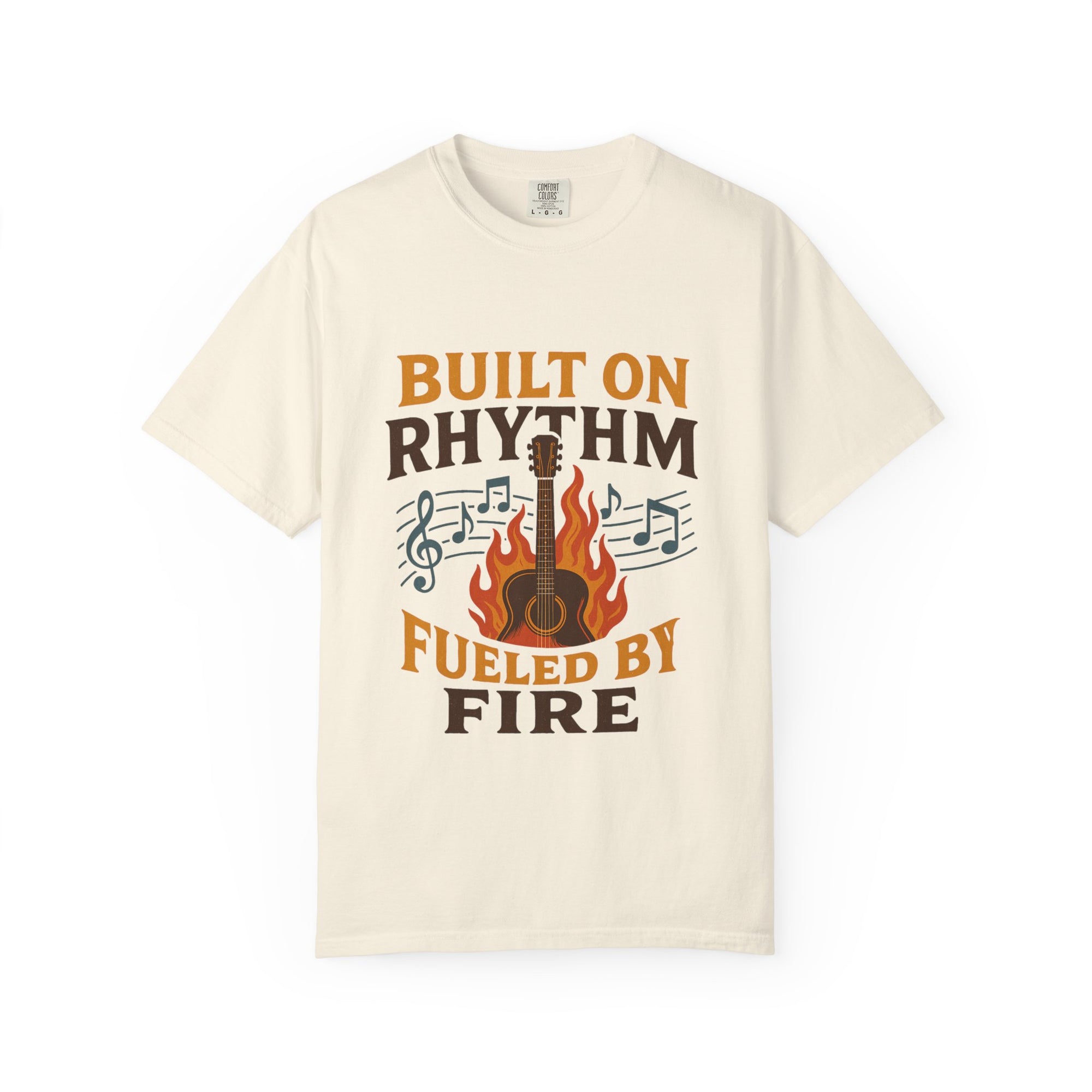 Rhythmic Fire T-Shirt, Music Lover Tee, Festival Apparel, Unisex Gift, Casual Wear, Band Merchandise
