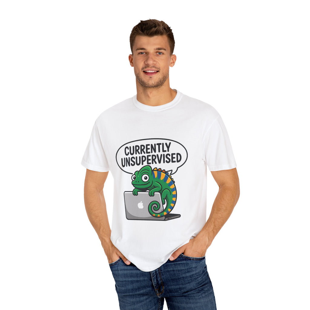 Whimsical Unisex T-Shirt, Currently Unsupervised Shirt, Fun Gift for Teens, Robot Graphic Tee, Casual Everyday Wear