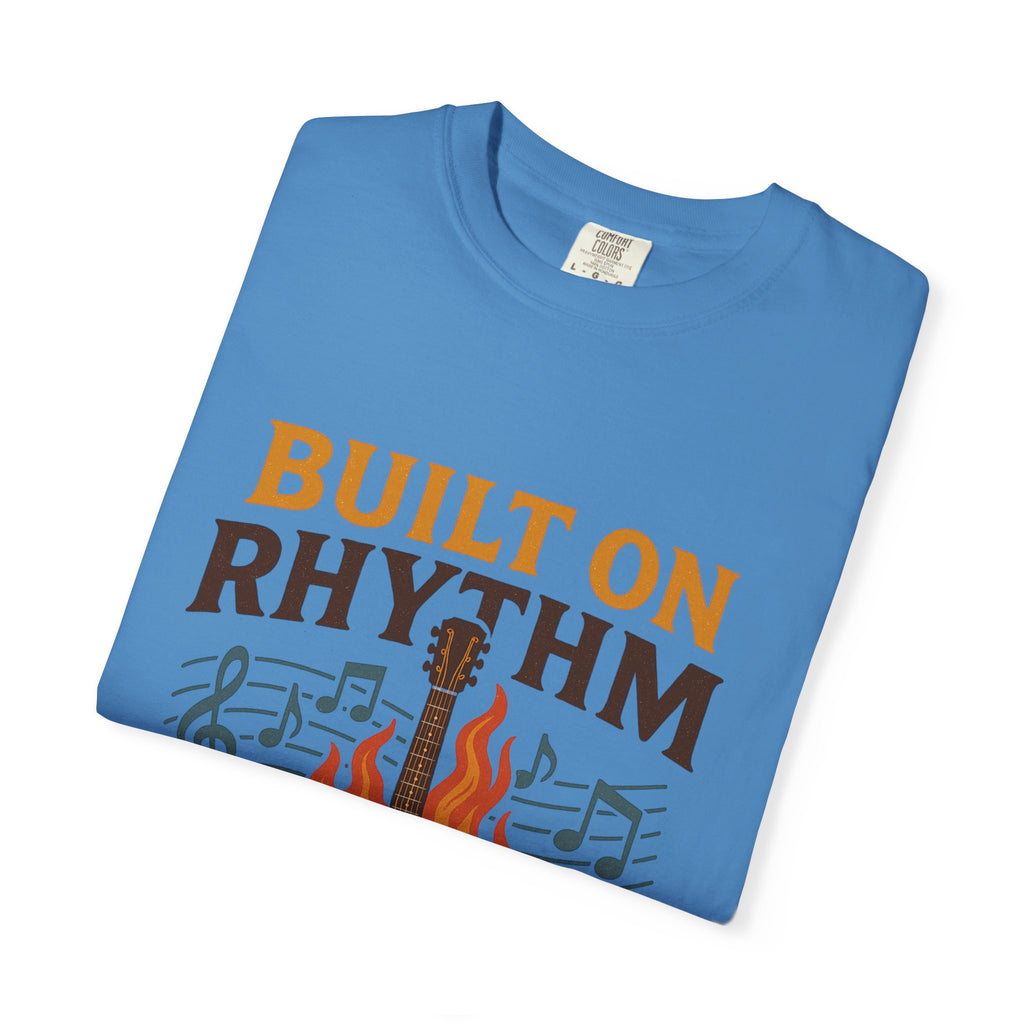 Rhythmic Fire T-Shirt, Music Lover Tee, Festival Apparel, Unisex Gift, Casual Wear, Band Merchandise