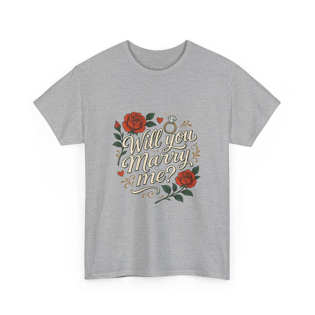 Romantic Proposal Tee | Unisex Heavy Cotton Tee | Cute Engagement Gift, Wedding Party Shirt, Love Shirt, Matching Couple T-Shirt, [...]