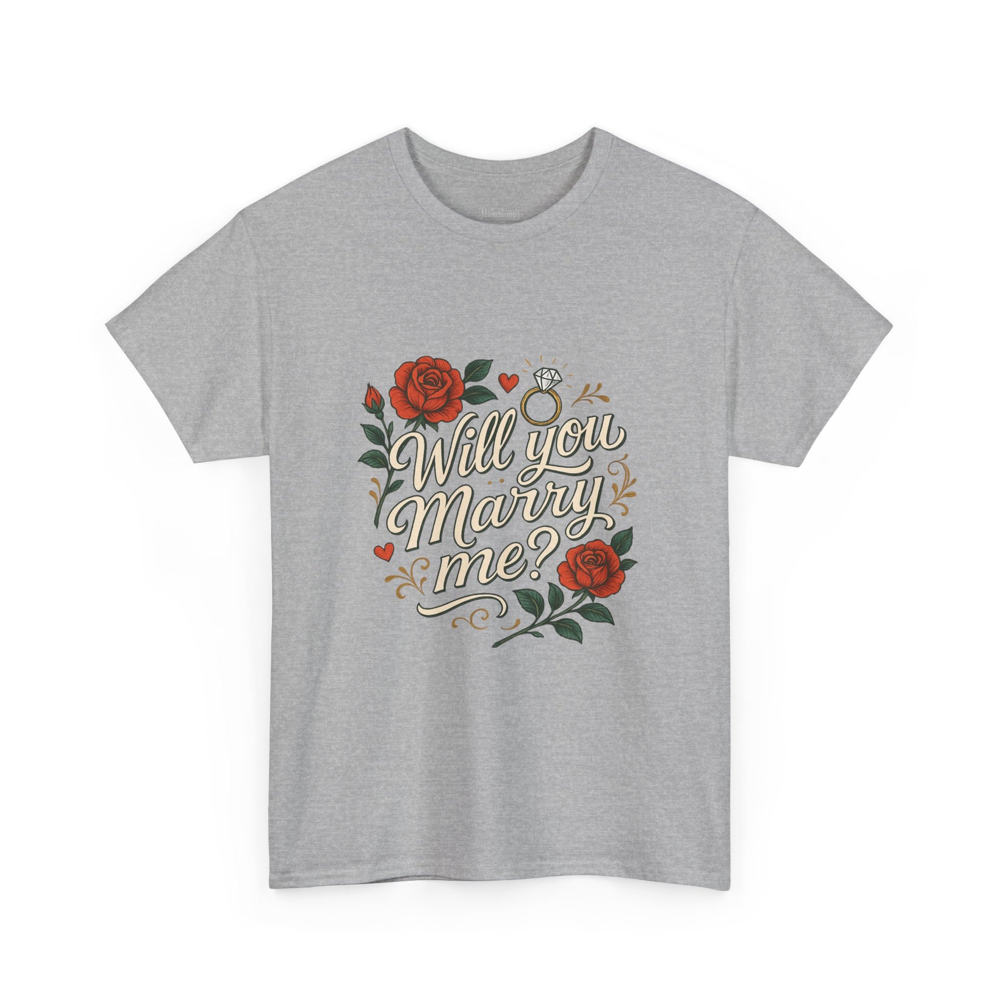 Romantic Proposal Tee | Unisex Heavy Cotton Tee | Cute Engagement Gift, Wedding Party Shirt, Love Shirt, Matching Couple T-Shirt, [...]