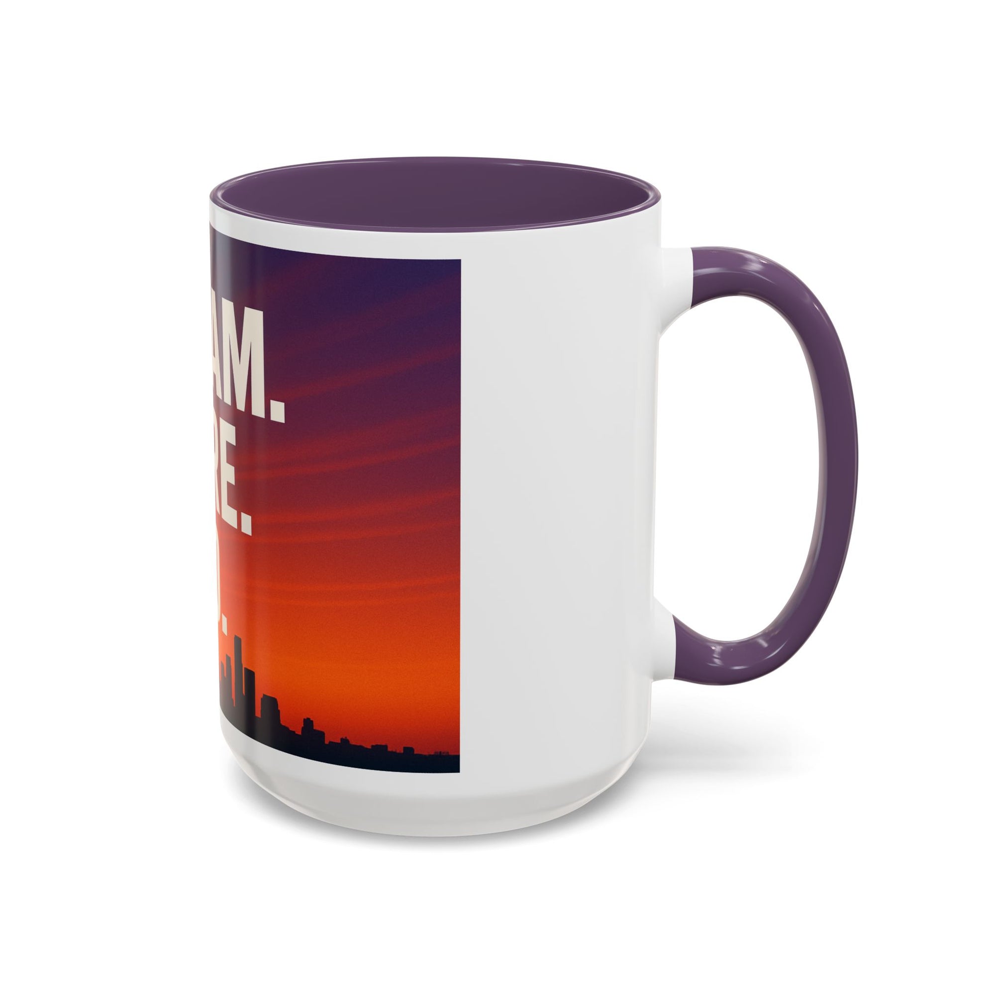 Inspiring Accent Coffee Mug - Dream, Dare, Do, Motivational Gift, Inspirational Drinkware, Sunset Design, Home Office Decor