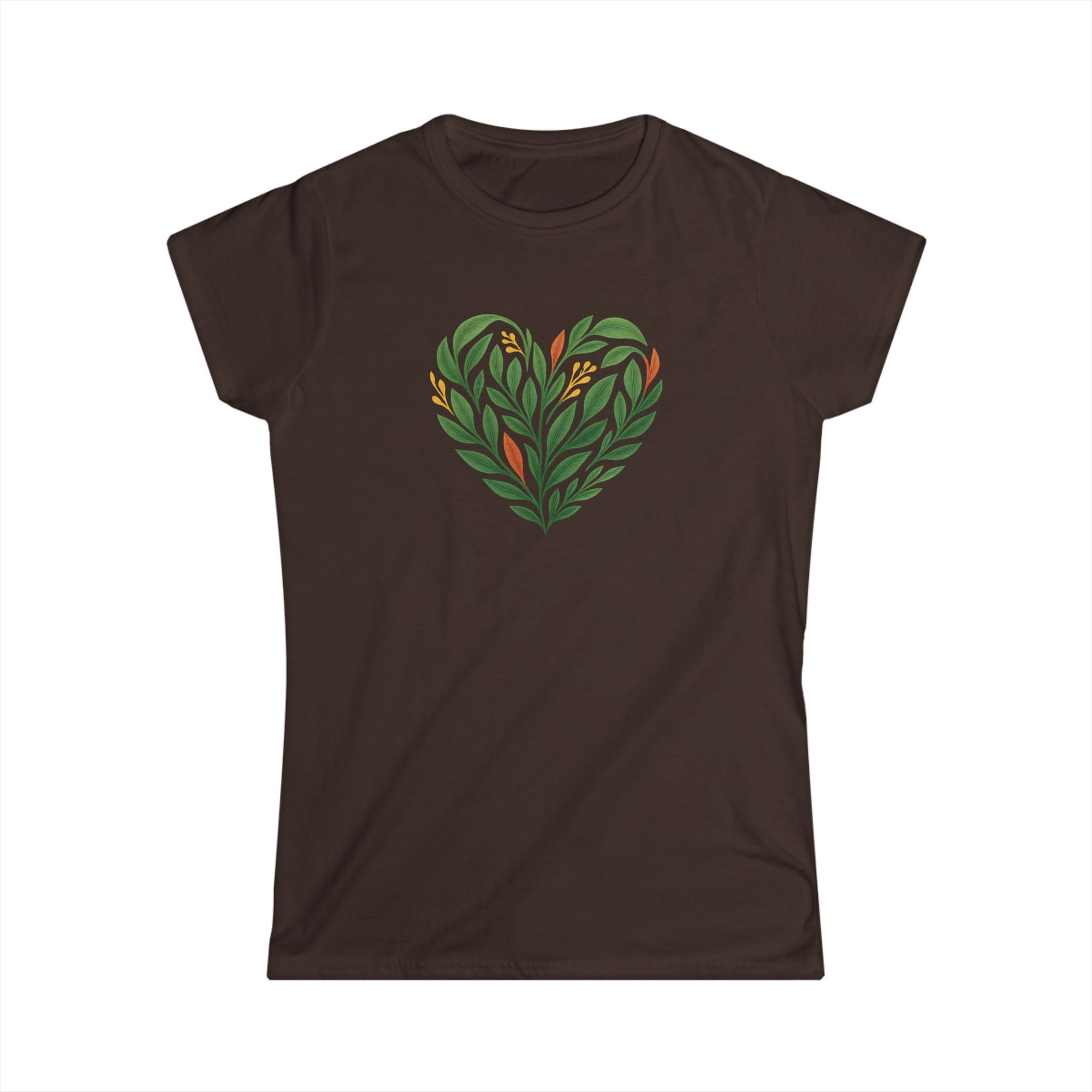 Women's Floral Heart Tee, Eco-Friendly T-Shirt, Gift for Nature Lovers, Casual Outfit, Perfect for Valentine's Day, Mother's Day