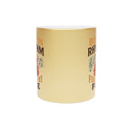 Musical Metallic Mug - Built on Rhythm, Fueled by Fire, Gifts for Musicians, Coffee Lover's Mug, Music-Themed, Unique Drinkware