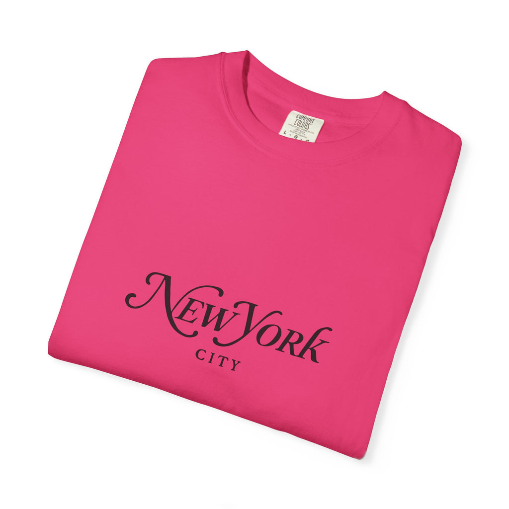New York City Garment-Dyed Unisex T-Shirt, Trendy NYC Tee, Casual Summer Wear, Gift for Travelers, Urban Fashion
