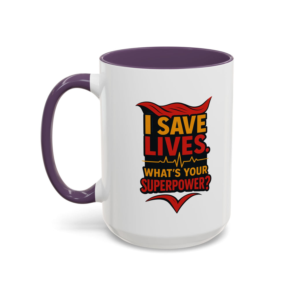 Heroic Superpower Coffee Mug - Perfect Gift for Nurses, EMS, Essential Workers, Motivational Gift, Inspirational Mug