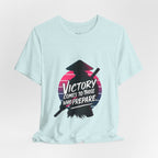 Victory Comes to Those Who Prepare Tee, Motivational T-Shirt, Unisex Graphic Tee, Inspirational Casual Wear, Gift for Gamers and Coaches