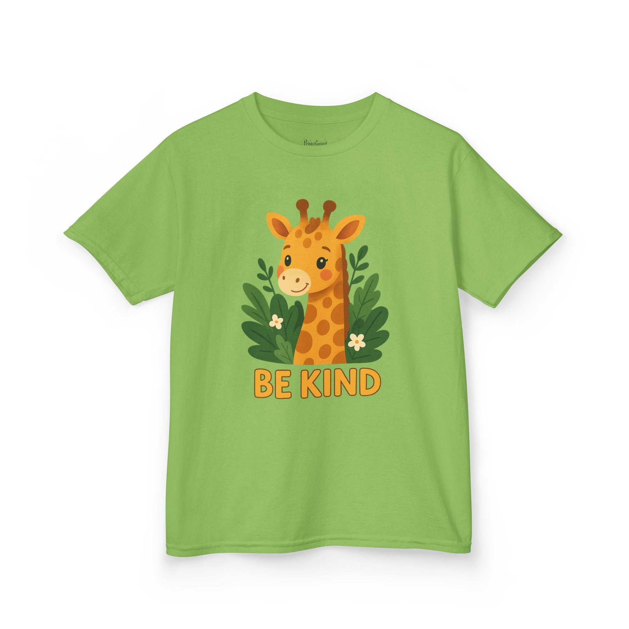 Kids Giraffe Tee - Be Kind T-Shirt, Children's Graphic Tee, Eco-Friendly Cotton Tee, Gift for Kids, Toddler Birthday Shirt