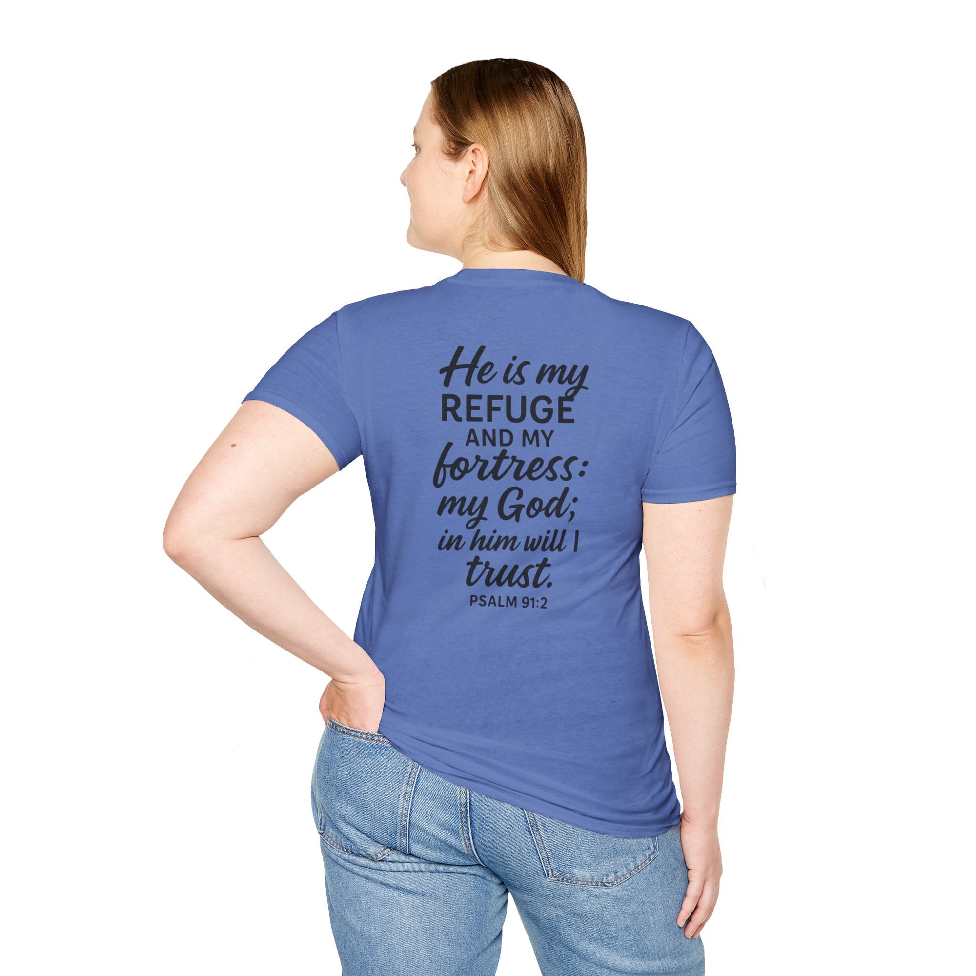 Faith-Inspired Unisex Softstyle T-Shirt, Inspirational Graphic Tee, Christian Apparel, Unique Gift for Believers, Everyday Comfort Wear